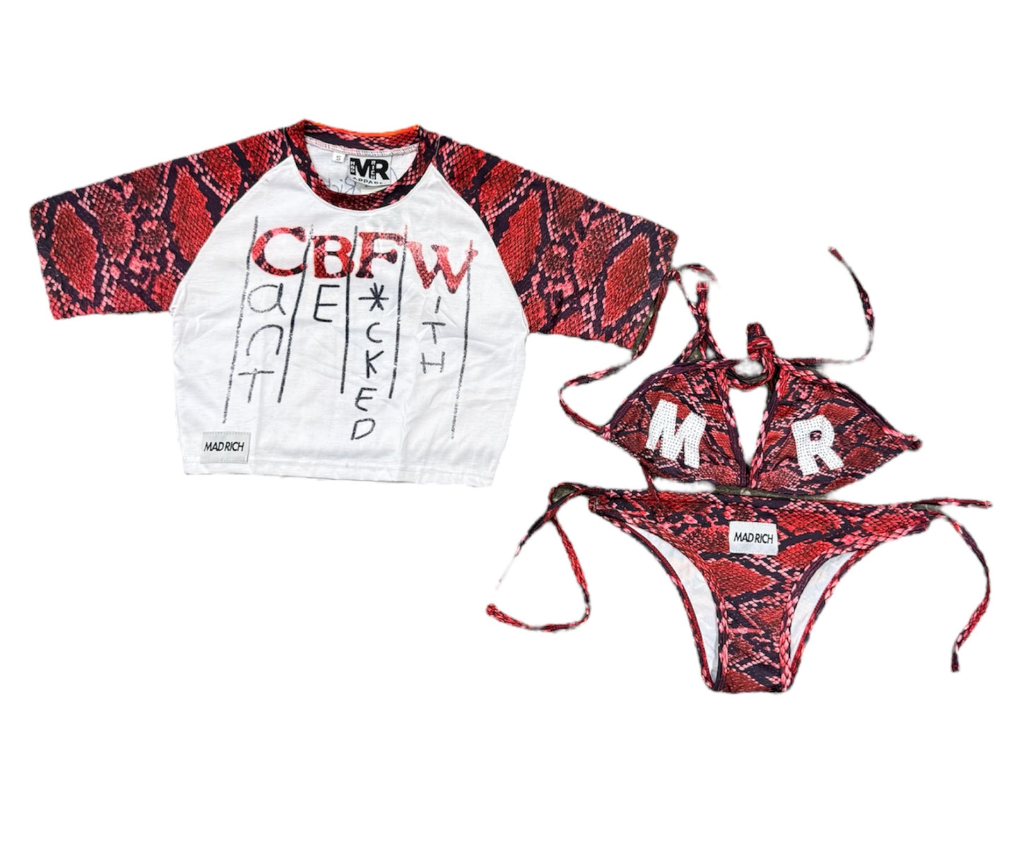Mad Rich “CBFW” 3 Piece Bikini Set