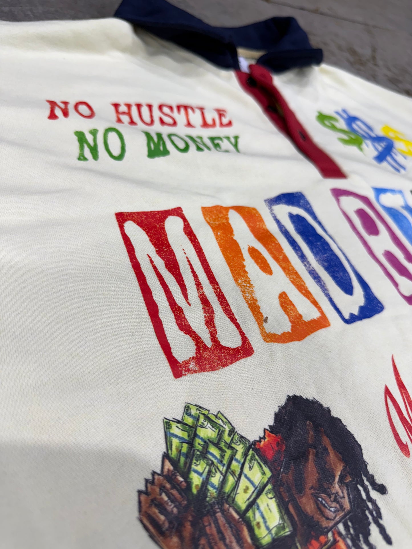 Mad Rich “No Hustle, No Money” Polo