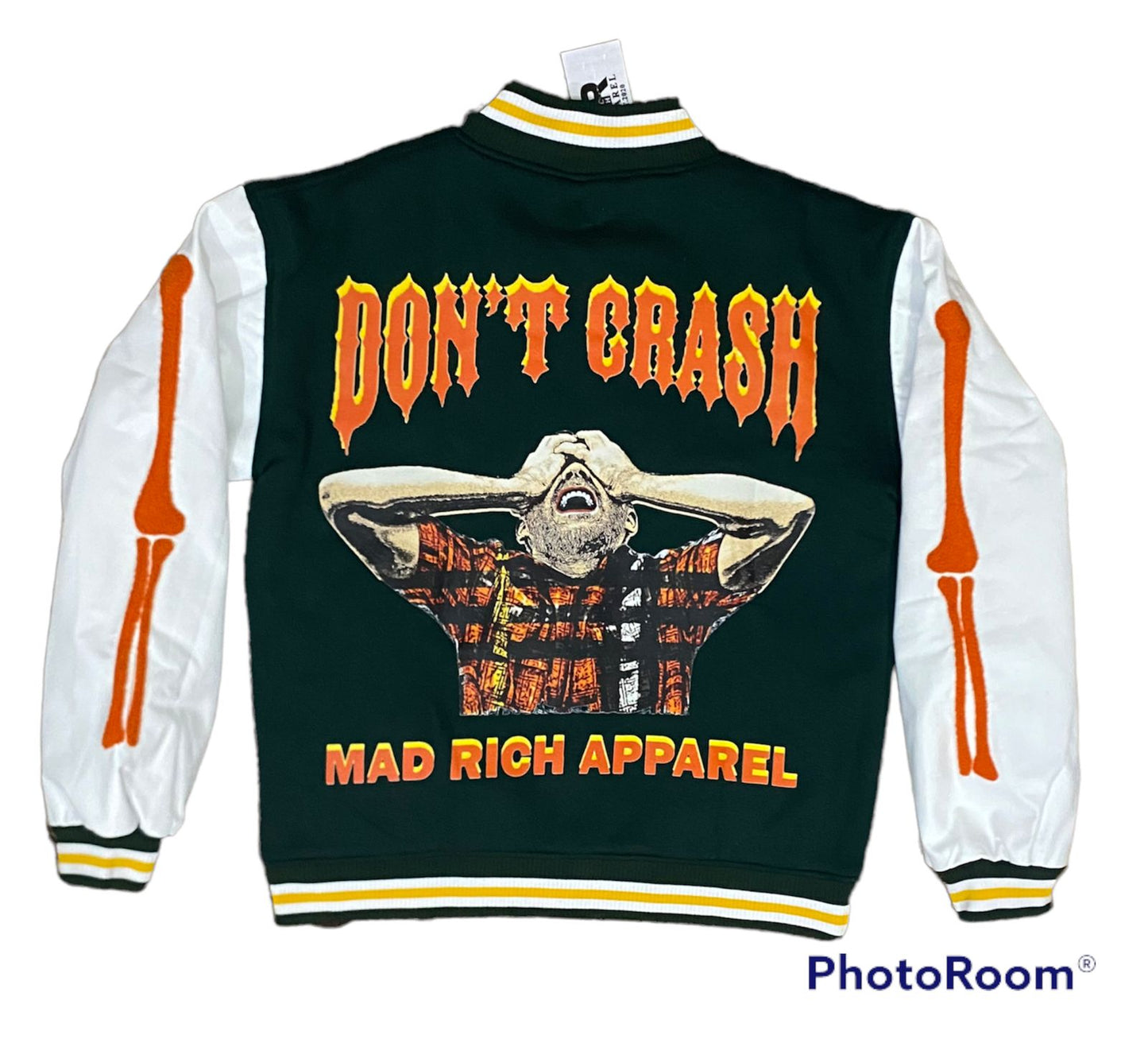 Mad Rich “Don’t Crash” Varsity Jacket (LS)