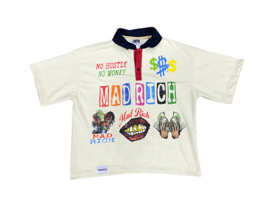 Mad Rich “No Hustle, No Money” Polo