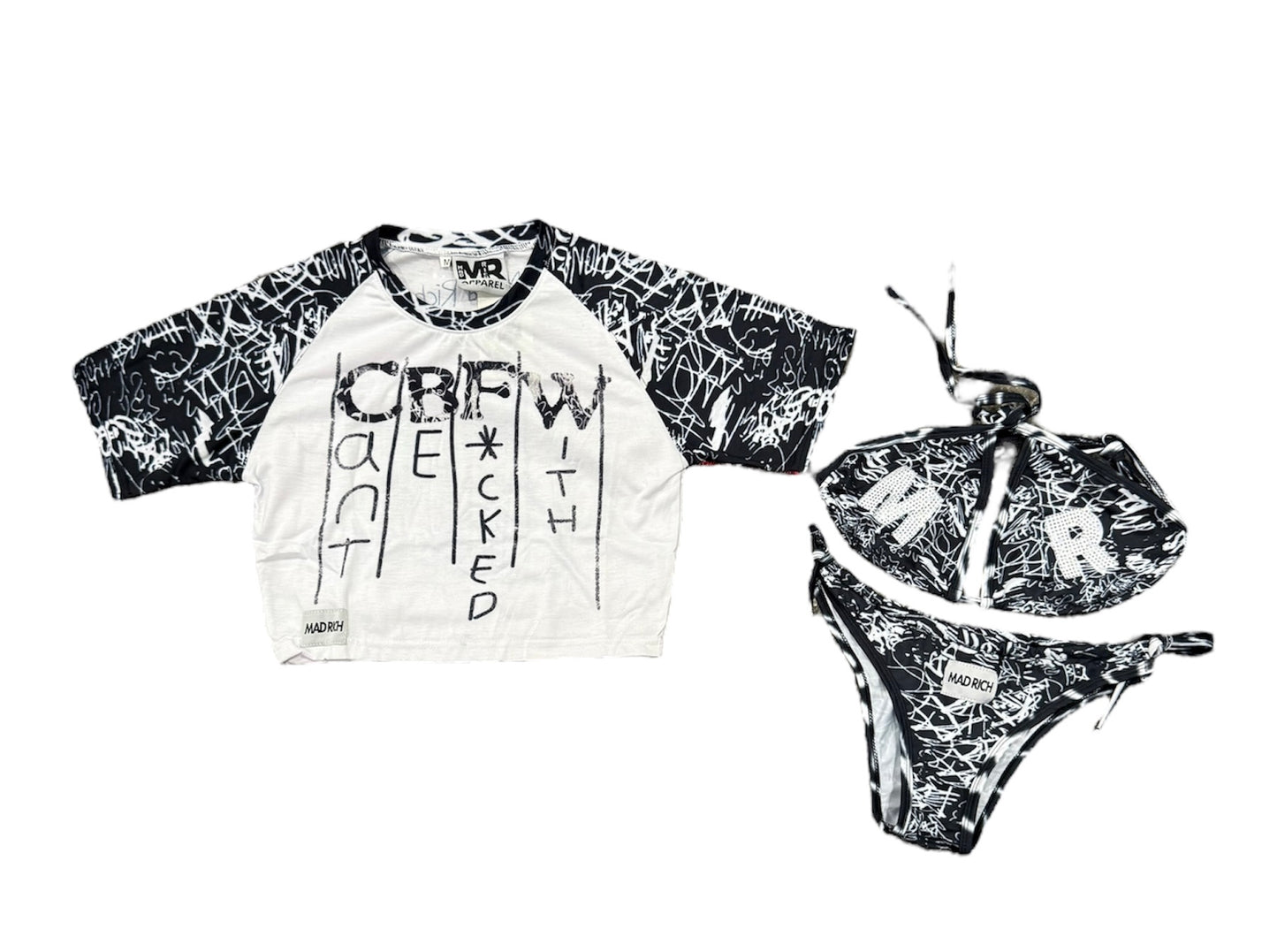 Mad Rich “CBFW” 3 Piece Bikini Set