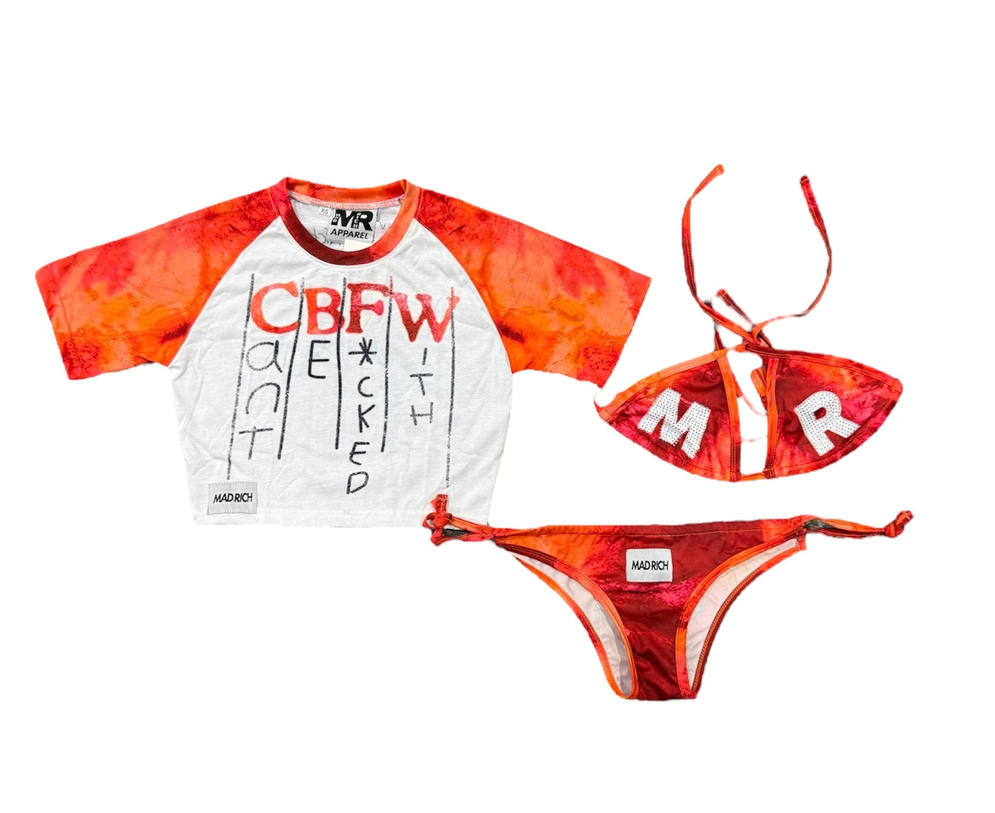Mad Rich “CBFW” 3 Piece Bikini Set