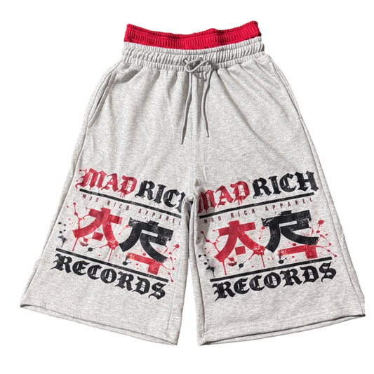 Mad Rich “Records” 3/4 Sweat Shorts