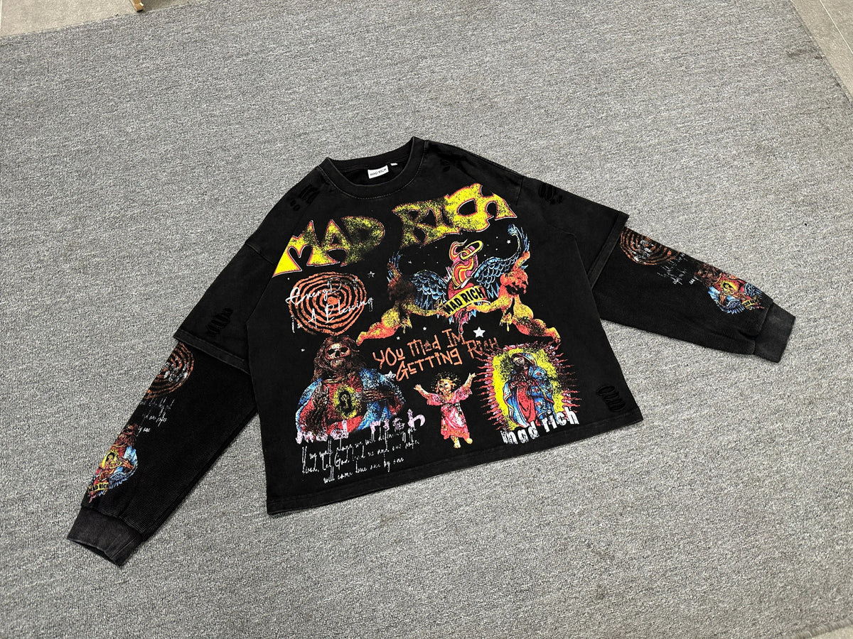 Mad Riches Mad Rich “Rebirth From Riches” Longsleeve – Mad Rich Apparel